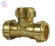 CONEX COMPRESSION Trójnik DZR 8 mm mosiężny zaciskowy