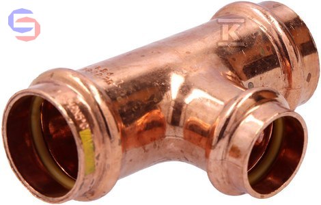 CONEX BPRESS GAS 5000 Trójnik redukcyjny 28x22x28 mm CU B Press Gas