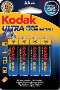 KODAK Ultra Premium LR6 AA Bateria alkaliczna 4 sztuki