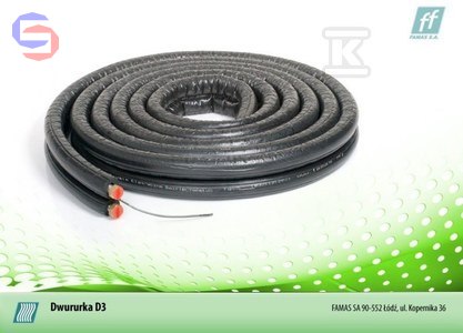 FAMAS Wąż dwururka D3 20mb HTS G3/4 stal izolowany