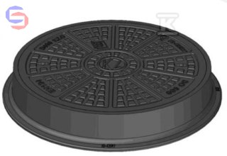 KZO MALOWANY Właz żeliwny DO 600 H115 KL.D400 101,5kg