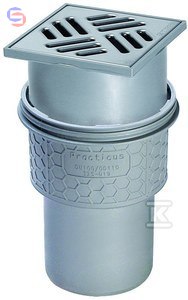 KESSEL Practicus Wpust DN100 Pion 120x120 Nierdzewny