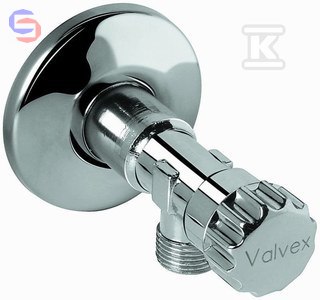 VALVEX OPAL Zawór kątowy grzybkowy 1/2"x3/8" chrom