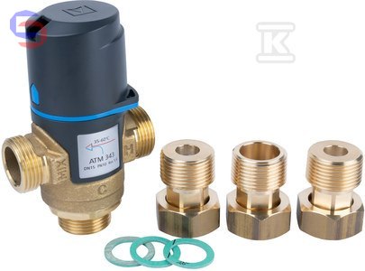 ATM 343+ŚRUBUNEK DN15 G3/4",35-60C KVS1,6 AFRISO