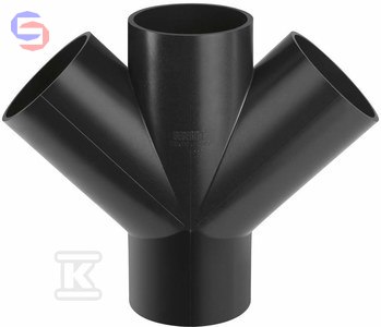 CZWÓRNIK PEHD 110X110X110/45 (KAN.HDPE) GEBERIT