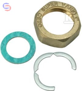 GEBO SUPERVARIO Nakrętka mosiężna 3/4" z uszczelką klingerit i pierścieniem stalowym