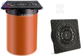 KARMAT Pokrywa teleskopowa PP DN315 Kl.A15 kwadratowa na rurę gładką