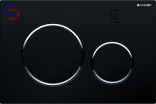 Geberit Sigma20 Przycisk Przedni Czarny-Chrom Błyszczący 0.387kg