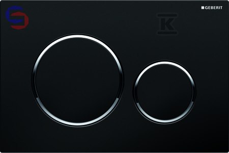 Geberit Sigma20 Przycisk Przedni Czarny-Chrom Błyszczący 0.387kg