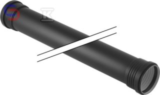 Geberit Silent-PP HT Rura 110x2000mm 2-kielichowa Czarna