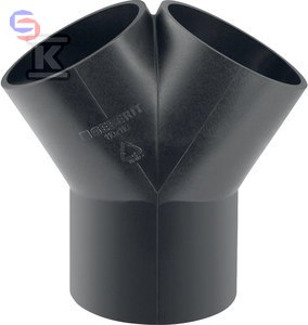 Geberit HDPE Trójnik PE skośny symetryczny 75x63/60 60°
