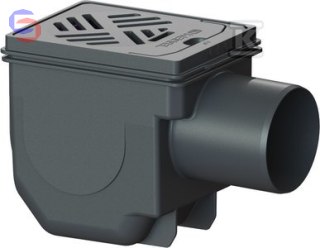 KESSEL Drehfix Wpust Piwniczny DN100 2 Klapy Zwrotne 0.28x0.17x0.21m