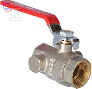 VALVEX ONYX Zawór kulowy niklowany 3/4" z korkiem spustowym i dławikiem stalowym