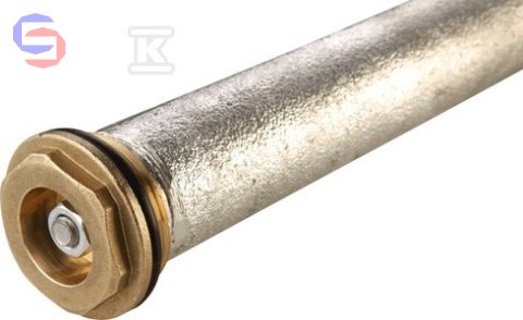 GALMET Anoda Magnezowa FI25x550 z Korkiem Mosiężnym 5/4"