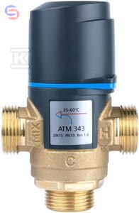 AFRISO ATM 343 Termostatyczny Zawór Mieszający DN15 G3/4" 35-60°C Kvs 1,6