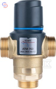 AFRISO ATM 763 DN20 G1" Termostatyczny Zawór Mieszający 35-60°C Kvs 3,2