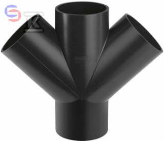 CZWÓRNIK PEHD 110X40X40/45 (KAN.HDPE) GEBERIT
