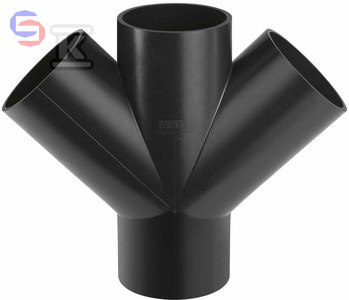 CZWÓRNIK PEHD 110X40X40/45 (KAN.HDPE) GEBERIT