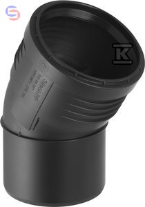 Geberit Silent-PP Kolano HT 50/30 czarne 67g