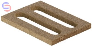 Geberit GIS Podkładka Izolacyjna Akustyczna 0,07x0,05x0,006m