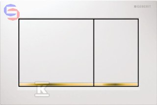 PRZYCISK OMEGA30 BIAŁY-ZŁOTY-BIAŁY GEBERIT