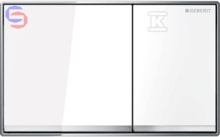 Geberit Omega60 Przycisk spłukujący biały 0.235x0.065x0.295m