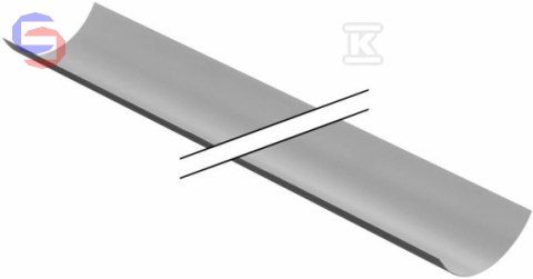 Geberit Pluvia Rynna podporowa 160 HDPE 1m