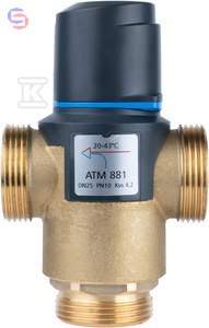 AFRISO ATM 881 DN25 G1 1/4" Termostatyczny Zawór Mieszający 20-43°C Kvs 4.2
