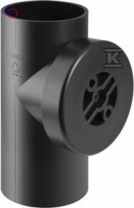 Geberit HDPE Czyszczak PE 75/90° okrągły 0,14x0,11x0,18m