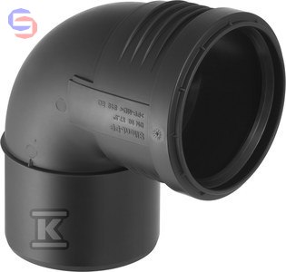Geberit Silent-PP Kolano HT 50/87.5mm Czarny