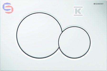 Geberit Sigma01 Przycisk spłukujący biały-alpin 46x172x298mm