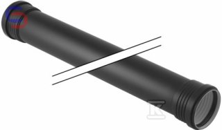 RURA SILENT-PP HT 40X1000 2-KIEL.CZARNA GEBERIT