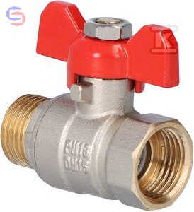 ONNLINE Zawór kulowy mosiężny 1/2" GW/Z PN16 16 bar 120°C