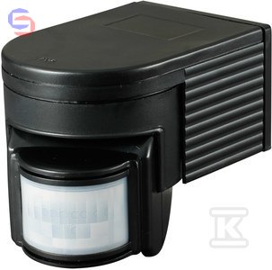 OPAL ST08 BLACK Czujnik Ruchu IR IP44 180° 110-240V Czarny