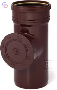 KARMAT Czyszczak z sitkiem DN160 PP brąz 0,41x0,21x0,25m