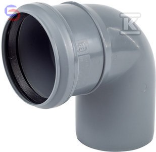 ONNLINE Kolano HT 75/90 PP Popiel 0,14x0,09x0,15m 0,1kg