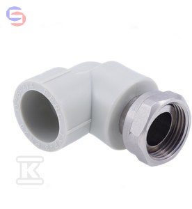 VESBO Kolano 90° z półśrubunkiem GW 20/1/2" metal