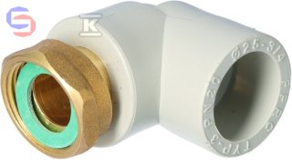 VESBO Kolano 90° z półśrubunkiem GW 25/3/4" Metal