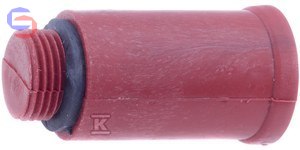 VESBO Korek tynkarski 1/2" czerwony 355-12-R PPR