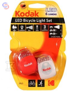 KODAK Rowerowe Lampki Zestaw 2szt 6lm 0,17m