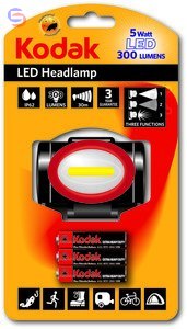 KODAK Czołowa LED 5W 300lm 3xAAA