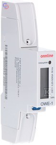 ONNLINE OWE-1 Licznik Energii 1-fazowy 0,084kg 0,101x0,067x0,023m
