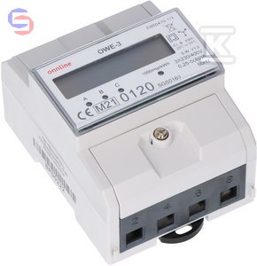 ONNLINE OWE-3 Licznik energii 3-fazowy 0,41kg 114x76x94mm