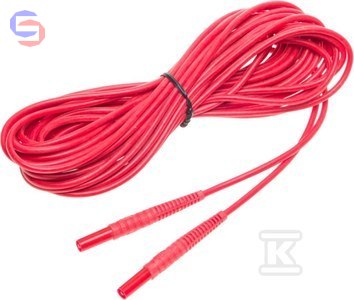 SONEL Przewód 10m czerwony z wtykiem bananowym WAPRZ010REBB