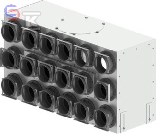 ZEHNDER ESSENTIAL Skrzynka rozdzielcza 18xDN75/DN200 0.37x0.32x0.67m 10kg