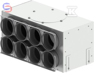 ZEHNDER ESSENTIAL Skrzynka rozdzielcza 8xDN90/DN180 0.35x0.3x0.51m 6.77kg