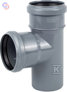 ONNLINE TRÓJNIK HT 75x75/90 PP Szary Sanitarny