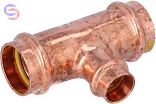 CONEX BPRESS GAS 5000 Trójnik redukcyjny 28x18x28 mm miedź