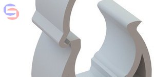 ONNLINE UZE-20B Uchwyt zamykany biały 0.056x0.14x0.157m