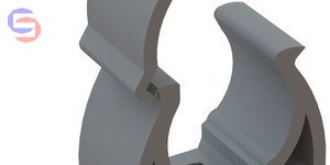 ONNLINE UZE-22S Zamykany uchwyt PCV 0,06x0,12x0,14m 0,13kg